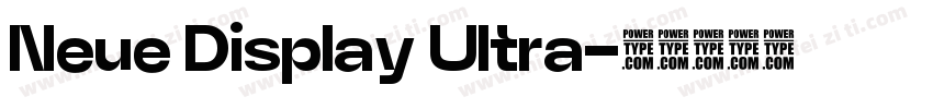 Neue Display Ultra字体转换